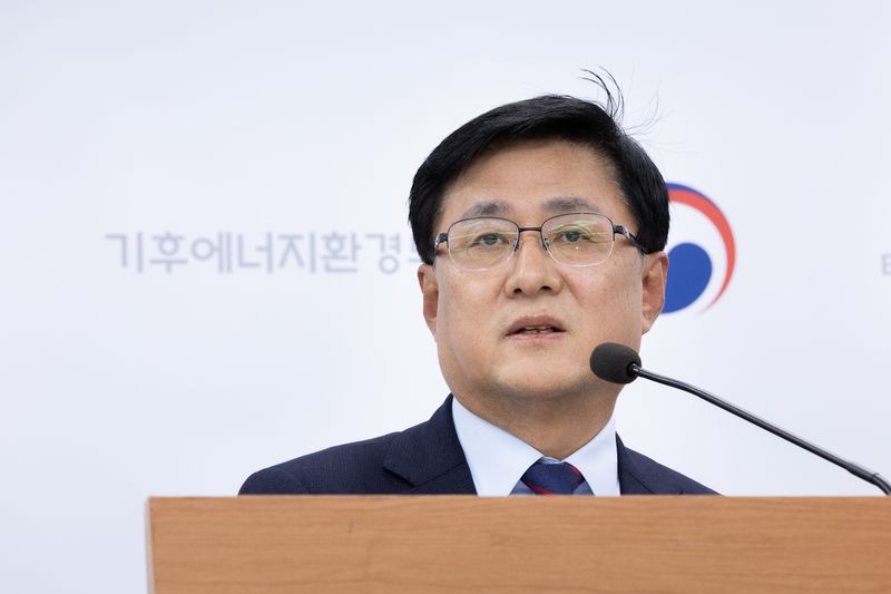 김성한 기후부 장관아 1알 정부세종청사에서 열린 기후부 출범 1주년 기자간담회에서 발언하고 있다. 기후부 제공