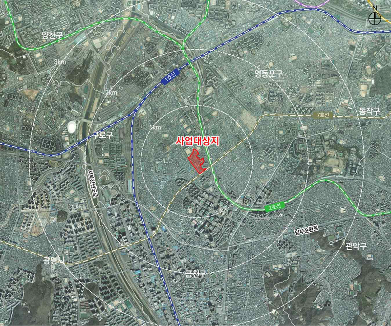 대림역 도심 공공주택 복합사업 예정지구 위치도. LH 제공