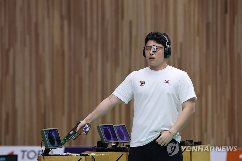 사격 준비하는 윤서영 (출처=연합뉴스)