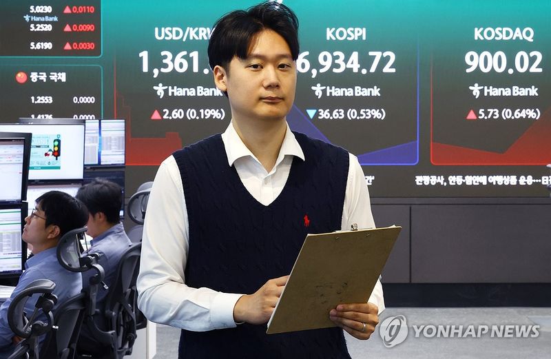 코스피, 하락 출발해 보합권…코스닥, 장중 900선 회복 (출처=연합뉴스)