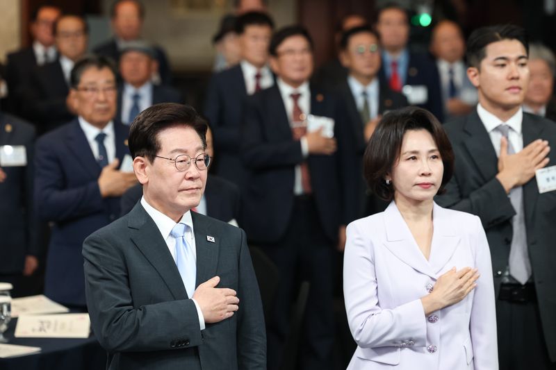 이재명 대통령과 김혜경 여사. 뉴스1
