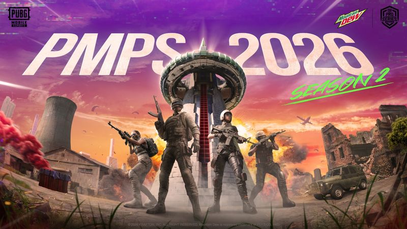 국내 프로 e스포츠 대회 '마운틴듀 펍지 모바일 프로 시리즈(PMPS) 2026 시즌 2' 포스터. 크래프톤 제공