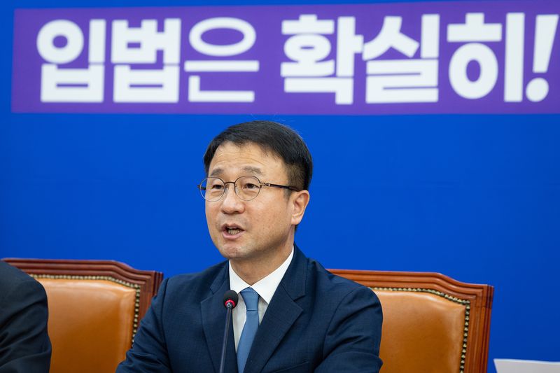 한병도 더불어민주당 원내대표가 1일 서울 여의도 국회에서 열린 정책조정회의에서 발언하고 있다. 2026.10.1 ⓒ 뉴스1 유승관 기자