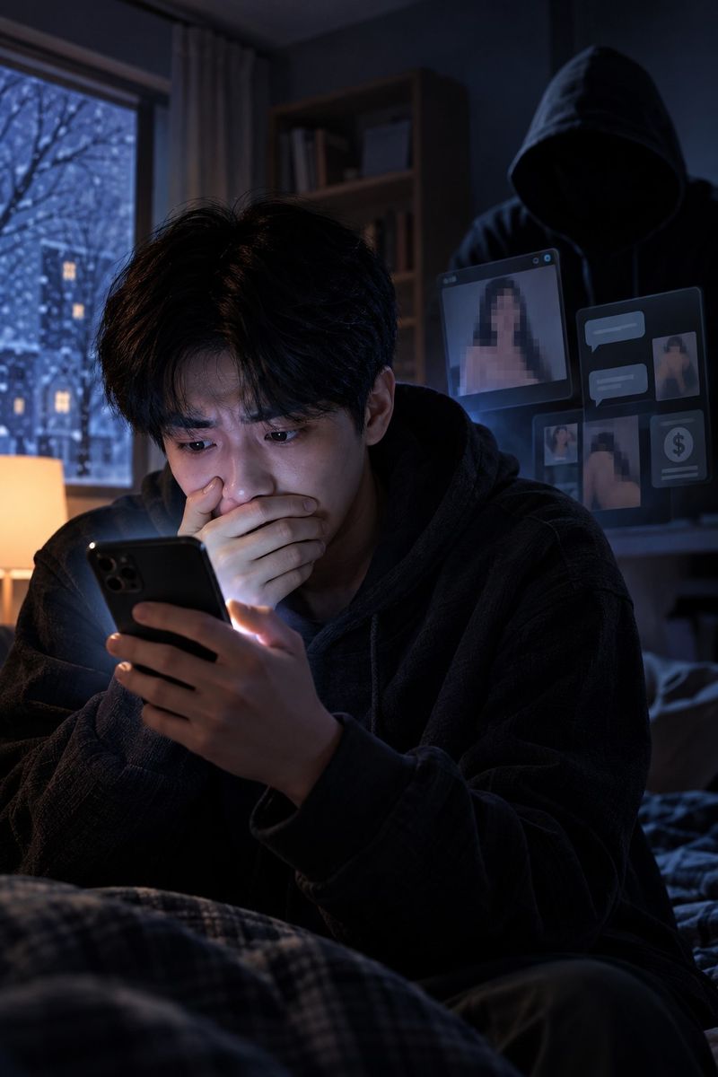 가을·겨울철 몸캠피싱 주의 당부(라바웨이브 제공, 챗GPT 생성 이미지)