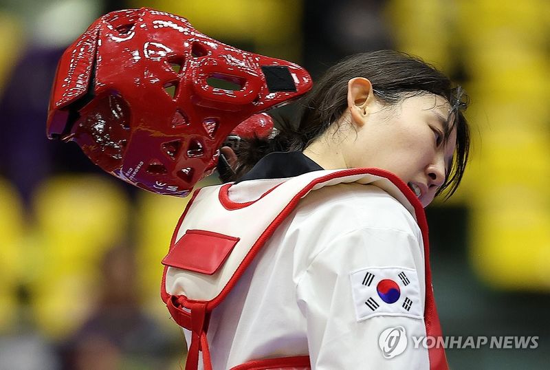 준결승 패배한 곽민주 (출처=연합뉴스)