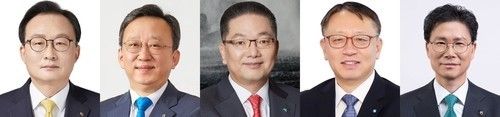 5대 은행장 (출처=연합뉴스)