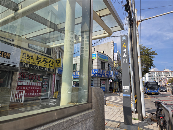 인천지하철 1호선 박촌역 일대 전경. 사진=전민경 기자