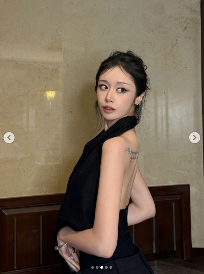 티아라 지연, 과감한 등 노출…눈에 띄는 '뼈말라' 몸매 [N샷]