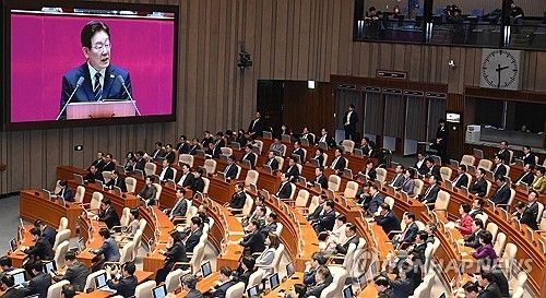 2626 추가경정예산안 시정연설하는 이재명 대통령 (출처=연합뉴스)