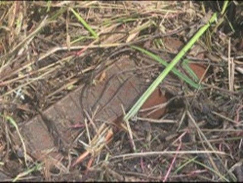 합동참모본부는 지난달 29일 실시한 비무장지대(DMZ) 지뢰 폭발 관련 3일차 현장조사에서 발견된 북한의 수지(플라스틱) 반(反)보병지뢰 1발의 추가 사진을 공개했다. 합동참모본부 제공