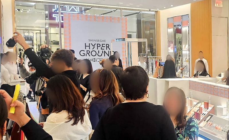 신세계 하이퍼그라운드 뉴욕 팝업스토어 현장. 신세계백화점 제공