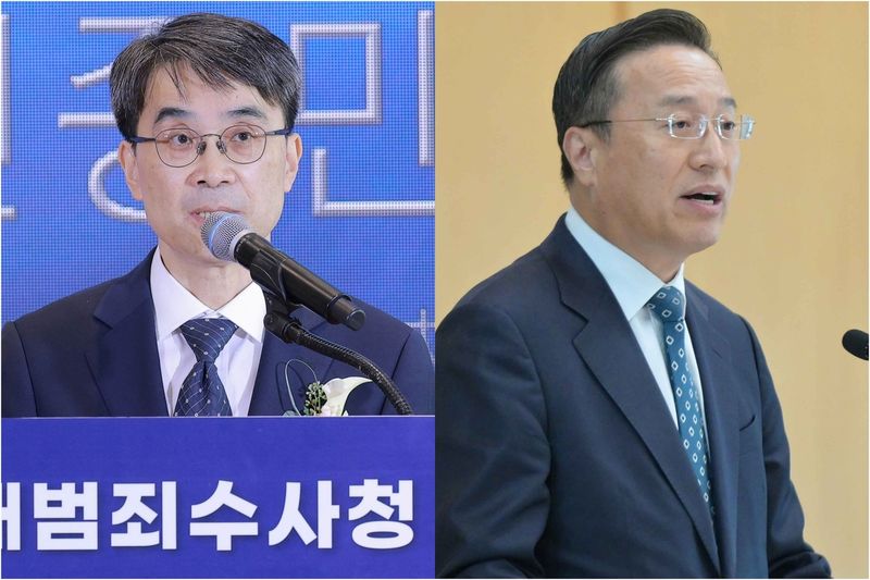 전종민(왼쪽부터) 중수청장 직무대행·이정현 공소청장 직무대행 (출처=연합뉴스)