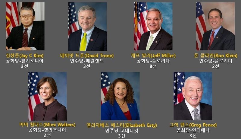 미국 전직 연방하원의원들로 구성된 제11차 미국 전직 연방의원협회(Former Members of Congress) 방한단. (사)김창준한미연구원 제공