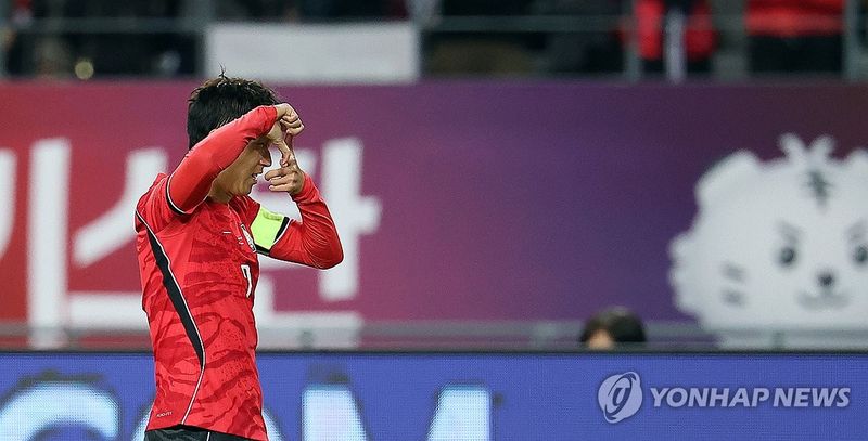 A매치 최다 59호 골 넣는 손흥민 (출처=연합뉴스)