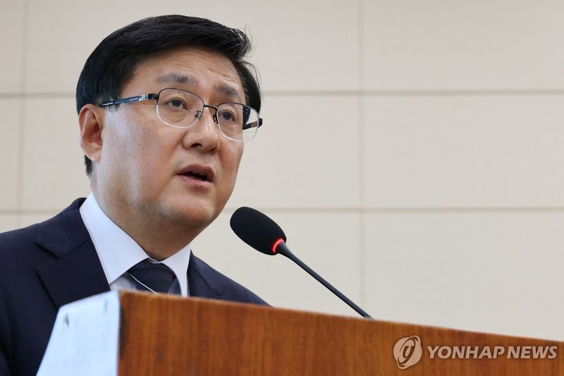국정감사 업무보고하는 김성환 장관 (출처=연합뉴스)