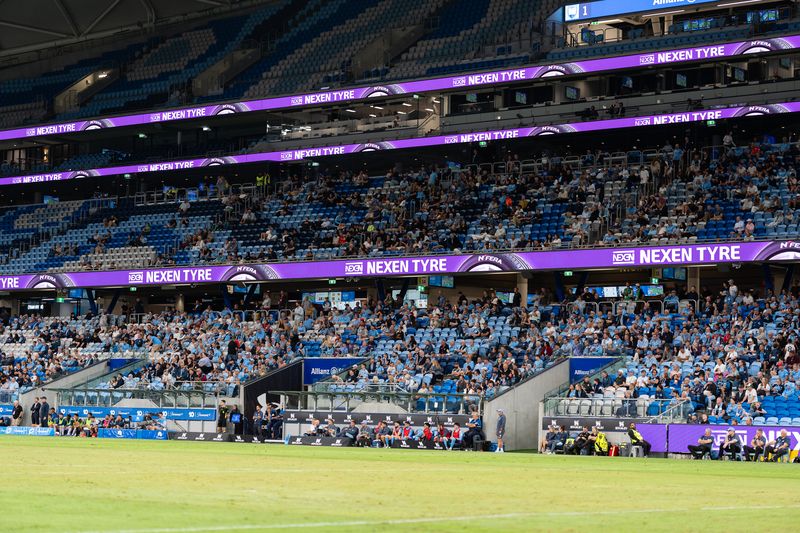 호주 시드니 FC 구장 내 넥센타이어 LED 광고. 넥센타이어 제공