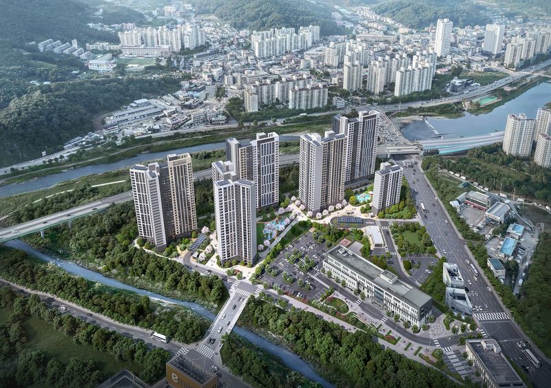 남양주 진접 공동주택 조감도. 신동아건설 제공