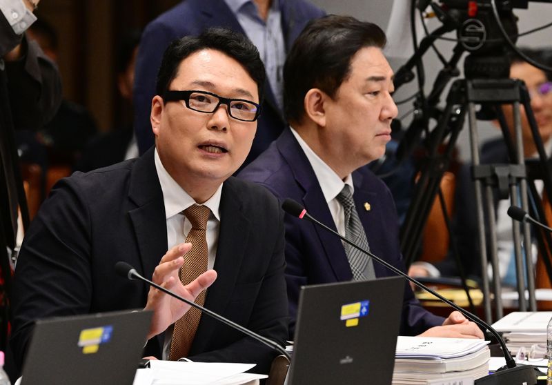 천하람 개혁신당의원이 7일 서울 용산구 국방부에서 열린 국회 국방위원회의 국방부에 대한 국정감사에서 의사진행 발언을 하고 있다. 국회사진기자단