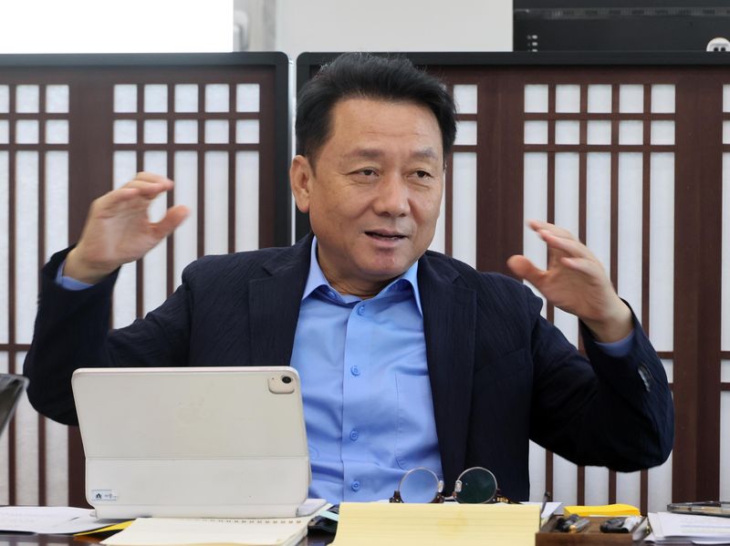 이광재 국회 예산결산특별위원장(더불어민주당)이 지난 7일 서울 여의도 국회에서 파이낸셜뉴스와 인터뷰하고 있다. 사진=박범준 기자