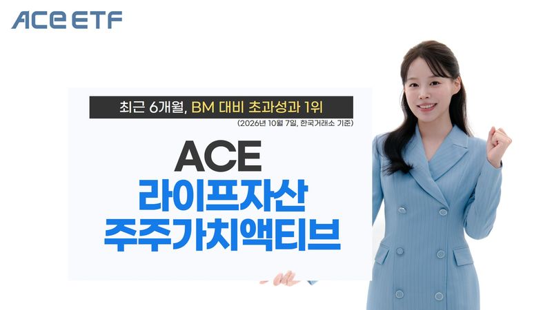 주주환원주 투자 통했다…ACE 액티브 ETF, 6개월 BM 초과성과 1위