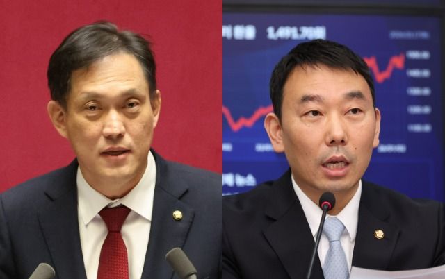 김태규 국민의힘 의원(왼쪽) 김용민 더불어민주당 의원 /사진=뉴시스