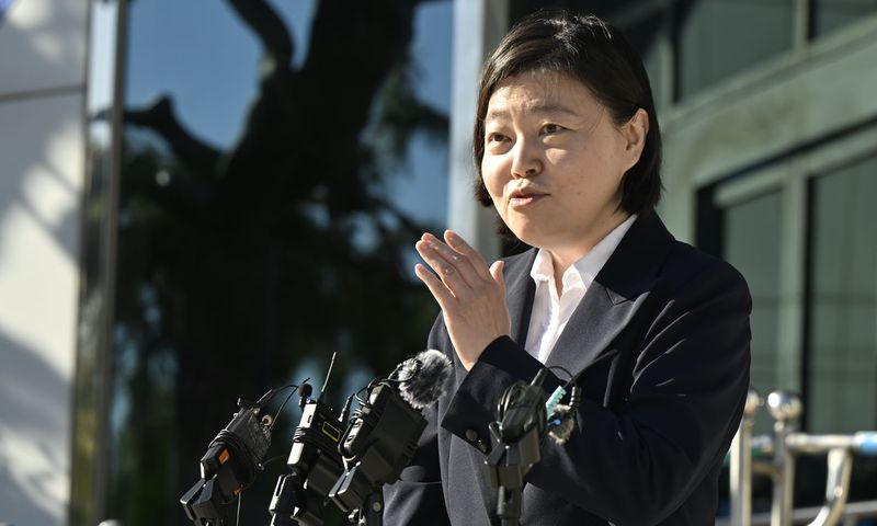 [전남광주=뉴시스] 양시원 기자 = 김지용 중대범죄수서청(중수청) 청장 후보자가 한동훈 무소속 의원 처남의 비위 감찰 민원을 묵살했다고 주장한 임은정 광주지방중수청장이 고발당했다. 사진은 임 청장. 2026.10.08 goodwrite97@newsis.com