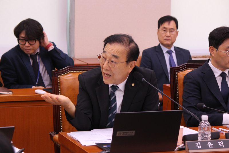 김윤덕 더불어민주당 국회의원이 국가유산청 국정감사에서 질의를 하고 있다.(의원실 제공, 재판매 및 DB 금지)2026.10.10/뉴스1
