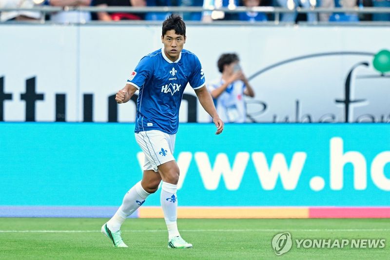 다름슈타트에서 뛰는 이호재 (출처=연합뉴스)