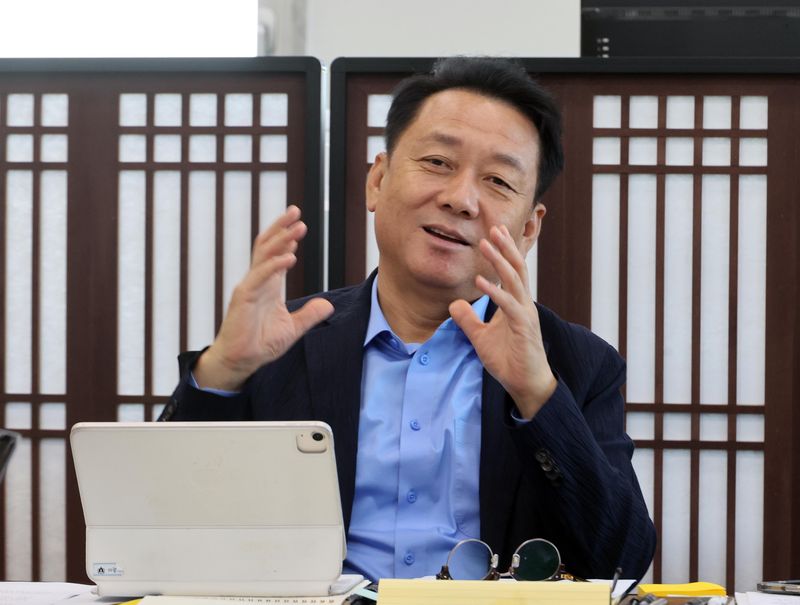 이광재 국회 예산결산특별위원장(더불어민주당)이 지난 7일 국회에서 파이낸셜뉴스와 인터뷰하고 있다. 사진=박범준 기자