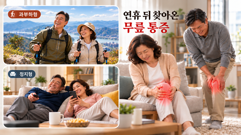 무릎 아프다고 쉬기만? 연휴 뒤 통증, '움직임'이 약이다