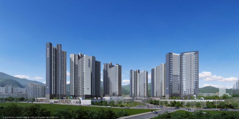 형곡 센트럴 아테라 투시도. 금호건설 제공