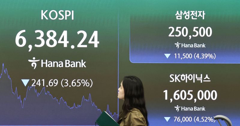 삼성전자·SK하이닉스 4%대 급락…수출 호조에도 외국인 매도(종합)