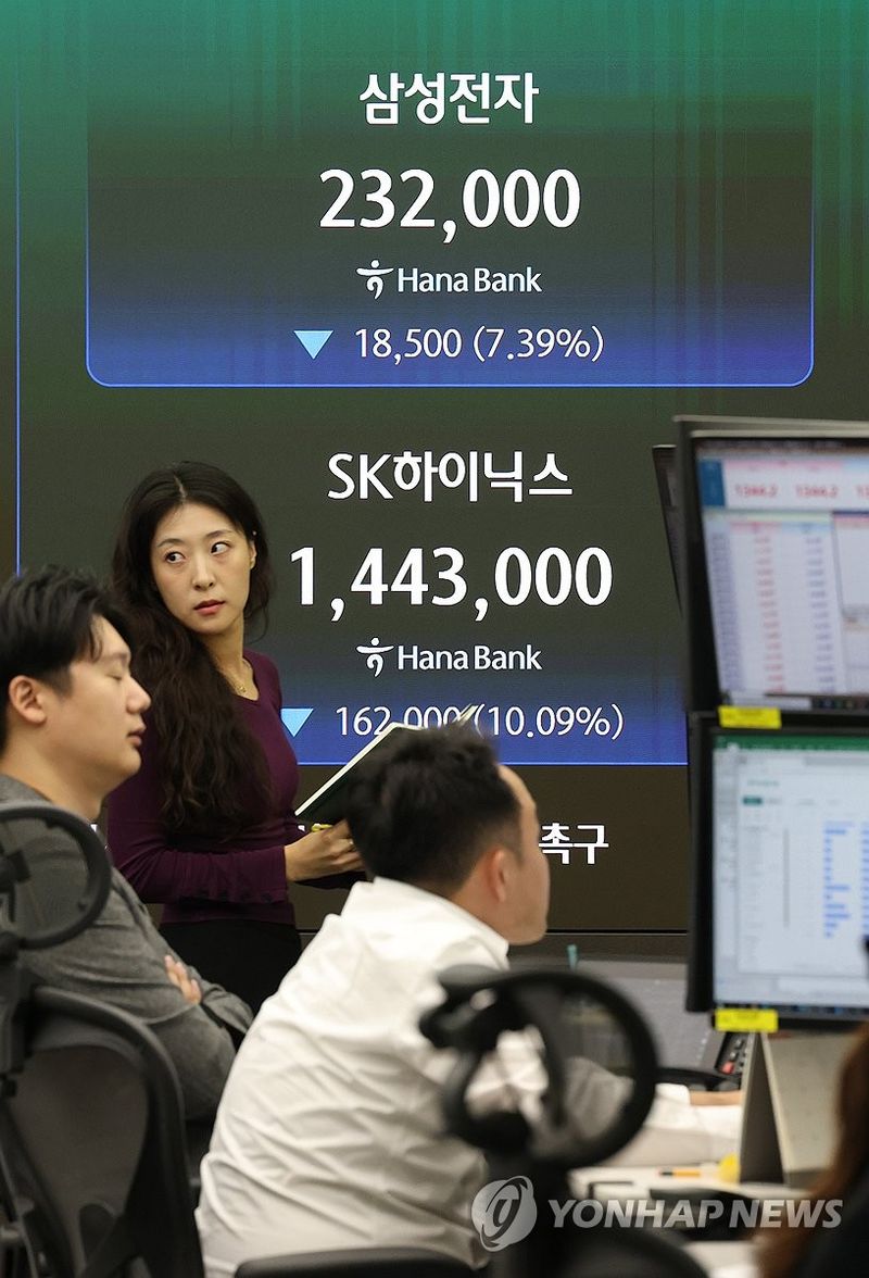 삼전닉스 급락 (출처=연합뉴스)