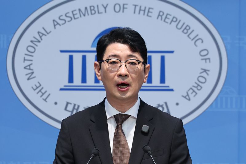 주진우 국민의힘 의원이 13일 서울 여의도 국회 소통관에서 이재명 대통령에 대한 '골프 특검법' 발의 기자회견을 하고 있다. 2026.10.13 ⓒ 뉴스1 신웅수 기자