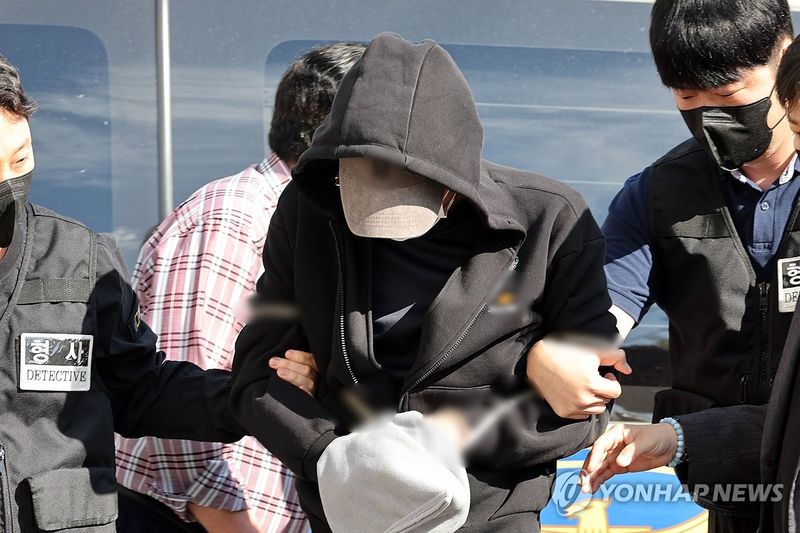 '나주 부부 살해' 혐의 50대, 영장실질심사 출석 (출처=연합뉴스)