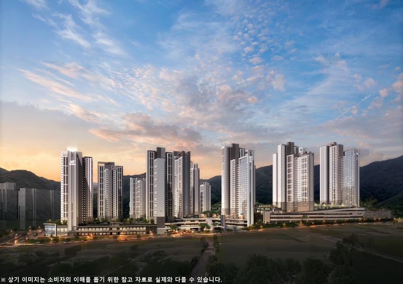 힐스테이트 거제시그니처 투시도. 사진= 현대엔지니어링 제공