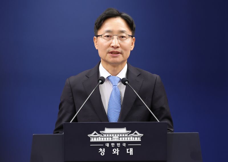 임광현 신임 대통령비서실장이 14일 청와대 춘추관에서 열린 인선 발표에서 인사말을 하고 있다. 이재명 대통령은 이날 강훈식 대통령비서실장 후임으로 임광현 국세청장을 임명했다. 뉴스1