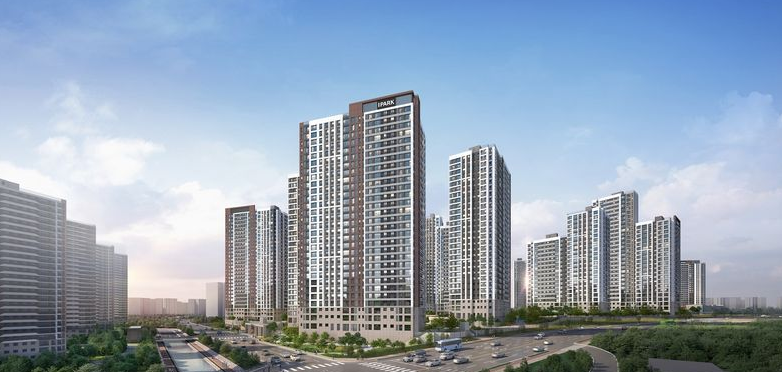 '청주 가경 아이파크' 8단지 주경 투시도. 포애드원