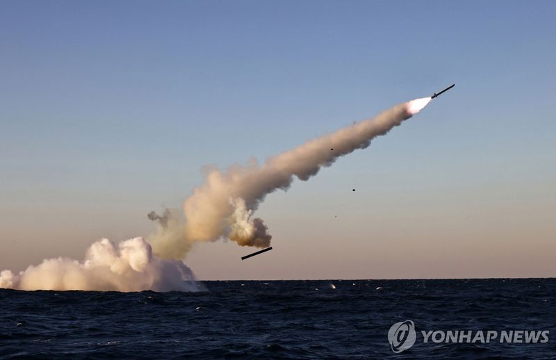 북한, 잠수함발사 전략순항미사일 시험발사 (출처=연합뉴스)