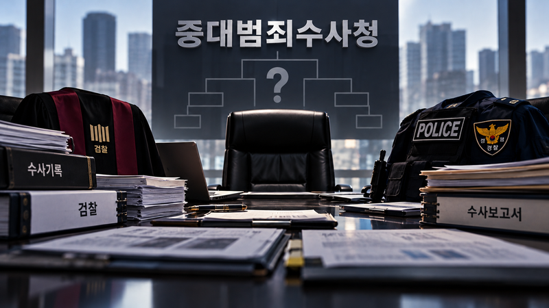 검찰청 폐지와 수사·기소 분리에 따라 출범한 중대범죄수사청(중수청)이 조직 운영의 시험대에 올랐다. AI 생성 이미지