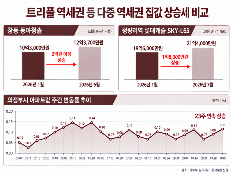 "역세권도 급이 다르다"…집값 끌어올리는 '트리플 역세권'