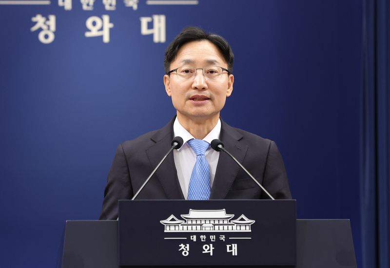 임광현 신임 대통령비서실장이 14일 청와대 춘추관에서 열린 인선 발표에서 인사말을 하고 있다. 이재명 대통령은 이날 강훈식 대통령비서실장 후임으로 임광현 국세청장을 임명했다. 뉴스1