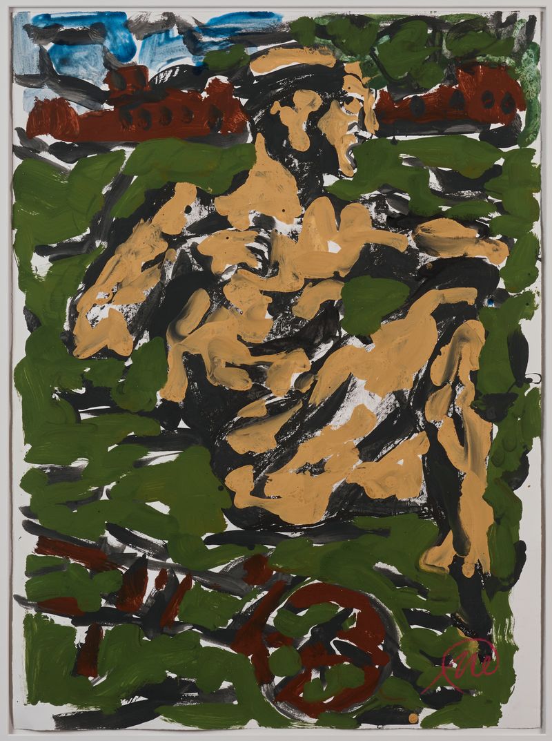 마르쿠스 뤼퍼츠의 'Ohne Titel (Michael Engel)'(2024) 갤러리 P&R 제공