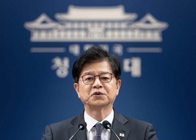 성기홍 홍보소통수석이 1일 청와대 춘추관에서 인사 관련 브리핑을 하고 있다. 2026.10.1 ⓒ 뉴스1 이재명 기자