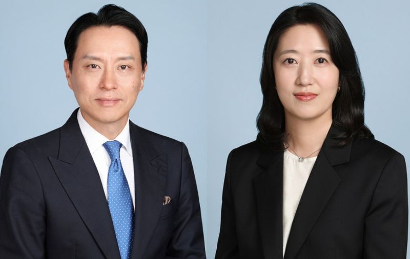 법무법인 율촌의 김준민, 김정은 외국변호사. 법무법인 율촌 제공
