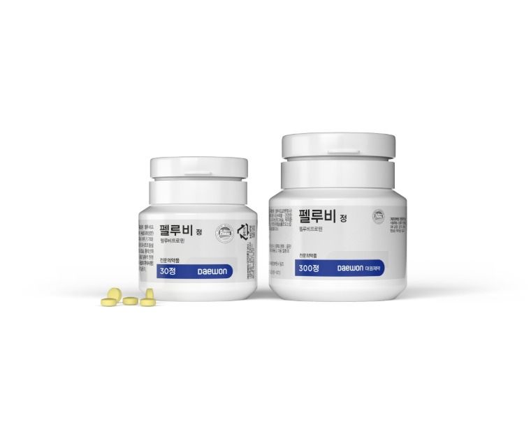 국산 신약 12호 '펠루비정'(대원제약 홈페이지 갈무리)