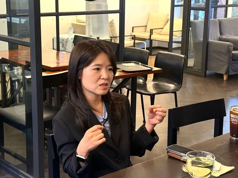 이미영 네이버페이 페이인프라&비즈 책임리더가 지난 16일 제주특별자치도에서 개최된 '제107회 전국체육대회'의 'Npay 월렛' 기반 NFT 티켓 및 방문 인증 체계 관련 설명을 하고 있다. 네이버페이 제공