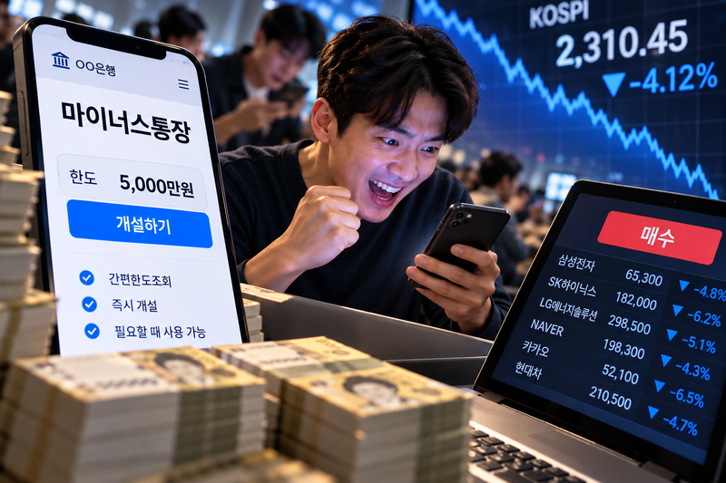 '저가 매수 타이밍?'..코스피 16% 빠질 때 마통 1.6조 늘었다..폭락장에 고개 든 '빚투'