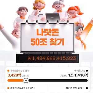 개혁신당 '나랏돈 50조 찾기' 프로젝트. 홈페이지 캡처