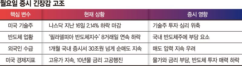 美 AI·반도체주 일제히 급락… 이번주 'W' 반등 분기점